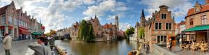Vue du quai Rozenhoed de Bruges