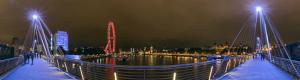 Pont piétonnier Golden Jubilee à Londres en réalité virtuelle